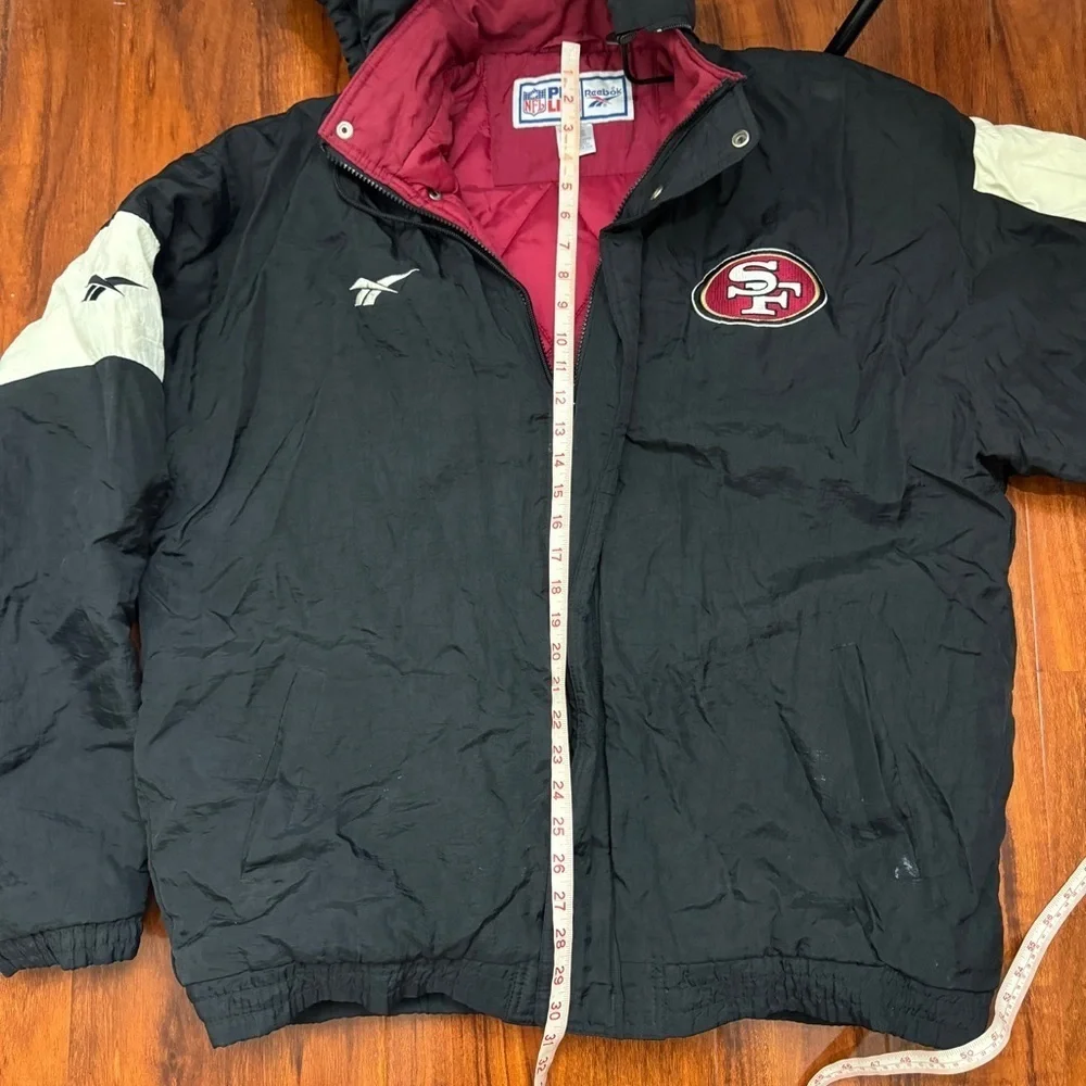 Pro Line Reebok San Francisco 49ers Jacket Size XL Vintage